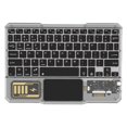 thumbnail image 1 of Luminous Wireless Keyboard Rechargeable Touchpad Keyboard Bluetooth Keypads For Phone Pc Tablet Gaming Black, 1 of 5