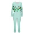 thumbnail image 5 of yievot Pajama Sets for Women Long Sleeve Tops and Pants Soft Comfy Lounge Set 2 Piece Outfits Sleepwear, 5 of 5