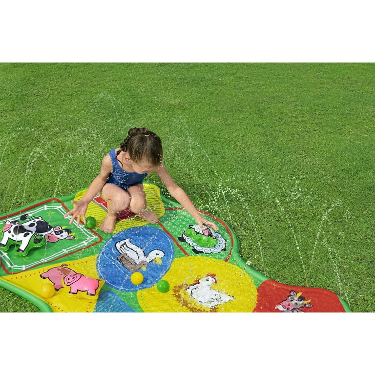 H2OGO Lil Barnyard Babies Toddler Multicolor Sprinkler Splash Pad 65 in. x 44 in