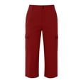 thumbnail image 4 of Bloomae Womens Cargo Capris Hiking Pants with Mulit-Pockets Quick Dry Lightweight Casual Stretch Outdoor Trip Loose Cropped Short Pants, 4 of 6