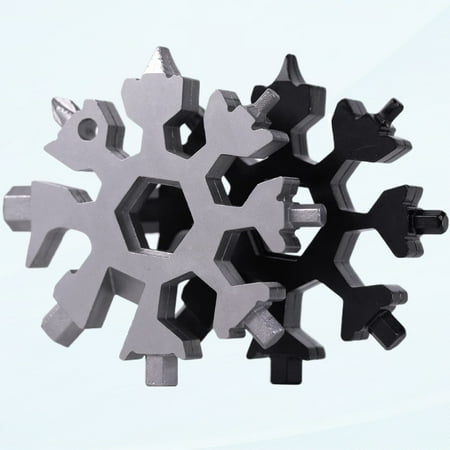 Men s Stocking Stuffers 2PCS 18 in 1 Snowflake Multitool Stainless Steel Snowflake Multi Tool Cool Gadgets for Outdoor Travel Daily Camping Christmas Gifts for Men