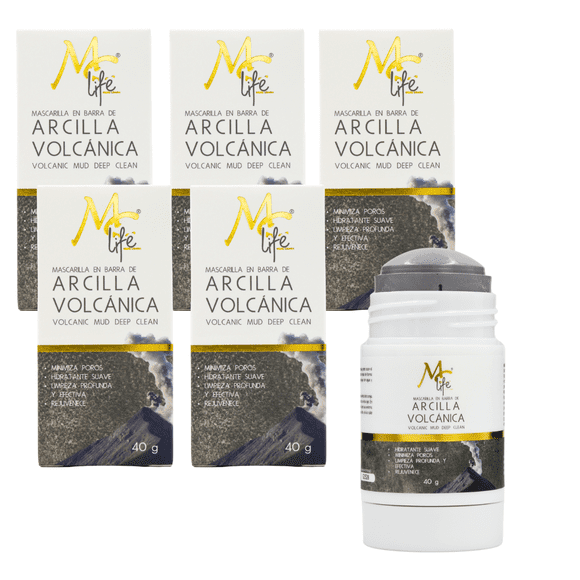 6 Mascarilla de Arcilla Volcánica en Barra Mc Life