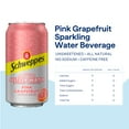 thumbnail image 2 of Schweppes Pink Grapefruit Sparkling Seltzer Water - 24, 12oz cans - Refreshing and Crisp Grapefruit Flavor - Perfect Alone or Mixed - 24 Pack, 2 of 5
