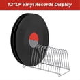 thumbnail image 4 of Vinyl Record Stand Storage Holder for Vinyl Records Drying Table Record Stand 15 Slot, 4 of 5