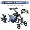 thumbnail image 3 of Preenex Steerable Knee Walker Crutch Leg Scooter Broken Foot Cart, 3 of 8