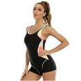 thumbnail image 7 of Swimsuits Female Swimwear 2023 Women's Sports One-Piece Suits Swimsuit Conservative Color Matching Backless, 7 of 7