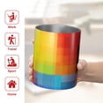 thumbnail image 5 of 12oz Coffee Tumblers Colorful Rainbow Checkered Pattern Stainless Steel Vacuum Insulated Travel Tumbler Coffee Cups Mug with Lid and Straw with Cleaning Brush for Cold & Hot Drinks, 5 of 5