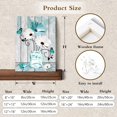 thumbnail image 6 of Farmhouse Teal Floral Canvas Wall Art Blue and White Daisy Flower and Butterfly on Retro Wood Pictures Wall Decor Nature Plant Framed Wall Art for Bathroom Living Room Bedroom,16L X 12W inches, 6 of 6