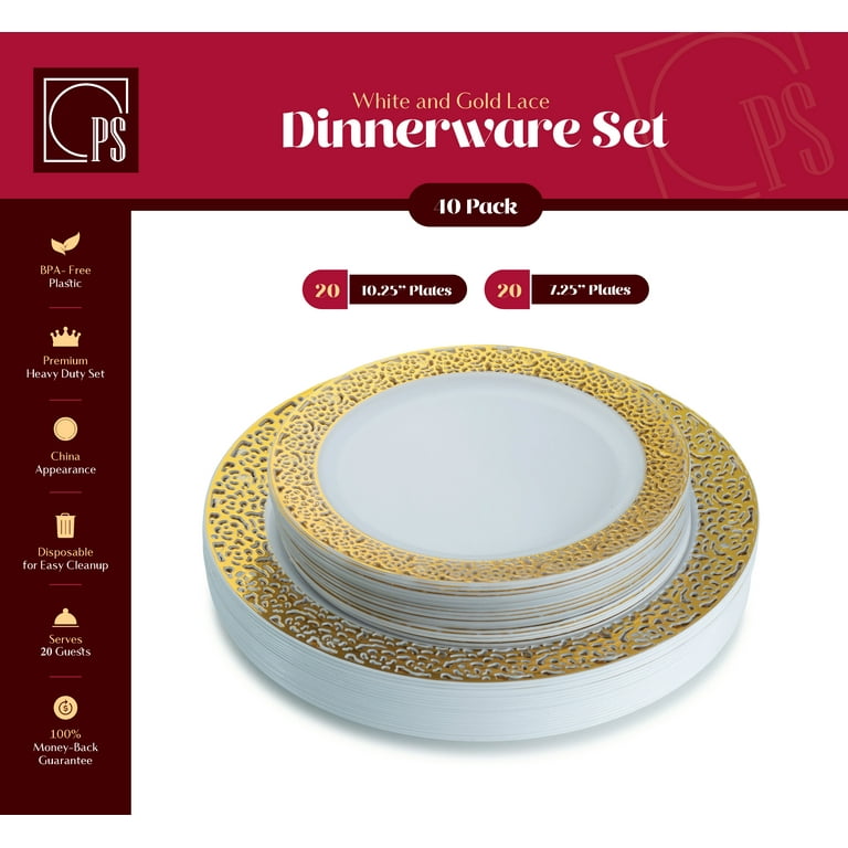 DECO PLATE OLEENA S CLEAR GOLD D20X2CM