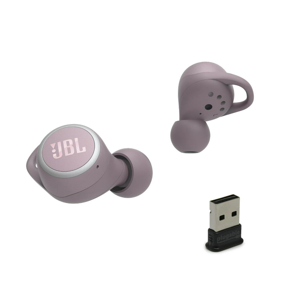 JBL Live 300TWS Purple True Wireless In-Ear Headphones w/ BT Adapter