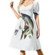 thumbnail image 3 of Vestido de manga corta para pesca de muskellunge Vestidos casuales Vestido de noche para mujer, 3 of 7
