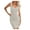 Grey, variant on fartey Womens Bodycon Sundresses Ribbed Knit U Neck Sleeveless Casual Sundress Summer 2025 Solid Color Slim Comfy Mini Dresses