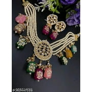 Beautiful Kundan Antiquk Necklace Set Jewelry /Indian Women Jewellery Gold Plated Fashion Jewelry/Wedding Wear Bridal