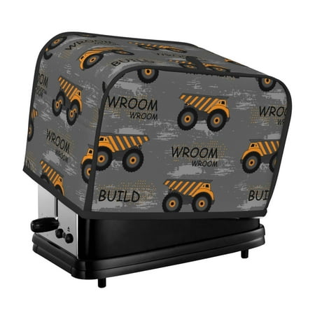 

Salelf Construction Machines 2 Slice Toaster Cover Appliance Cover Toaster Dust And Fingerprint Protection Machine Washable Toaster Machine Cover
