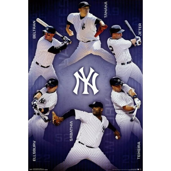 New York Yankees - Collage 14 Laminated Poster Print (24 x 36)