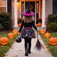 thumbnail image 4 of Women Halloween Costume Outfit With Tulle Skirt, Witch Hat And Coordinated Accessories For Costume Parties, Dance Events, Stage Performances, Photo Sessions, Parades And Dress Up Events, 4 of 7