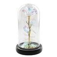 thumbnail image 3 of Rosa de cristal con cubierta de lámina dorada y flor con luz eterna, regalo para San Valentín, Navidad, día de la madre, 3 of 6