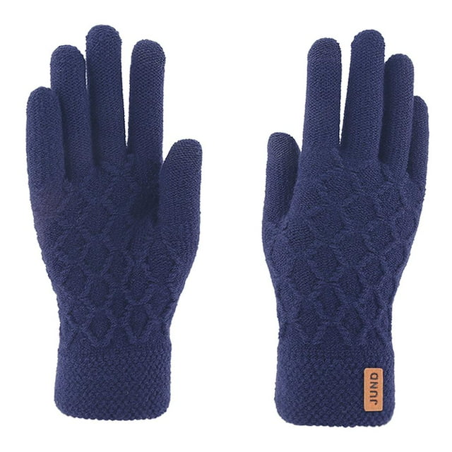 Guantes suaves de invierno Pantalla táctil Punto Teléfono móvil Hombres Mujeres Guantes gruesos para mensajes de jinwen Guantes de invierno