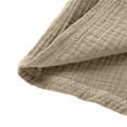 thumbnail image 6 of CPNG Toddler Baby Girls Cotton Linen Summer Top Solid Color Crew Neck Short Sleeve Button T Shirt Children Casual Top(Brown,6-12 Months), 6 of 8