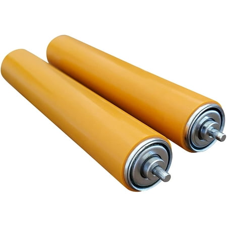 

2 Pack Polyurethane Coated Rollers 10 Between Frame 1.5 Diameter Roller