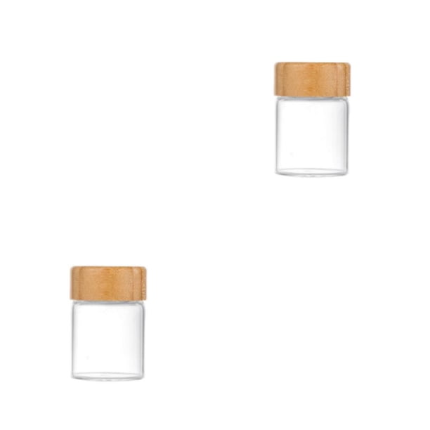 Matsuzay Varios tamaños para elegir botella de vidrio sellada para tarros de especias posición de agujero ajustable tarros de especias de 47*60 60ml 2Conjunto