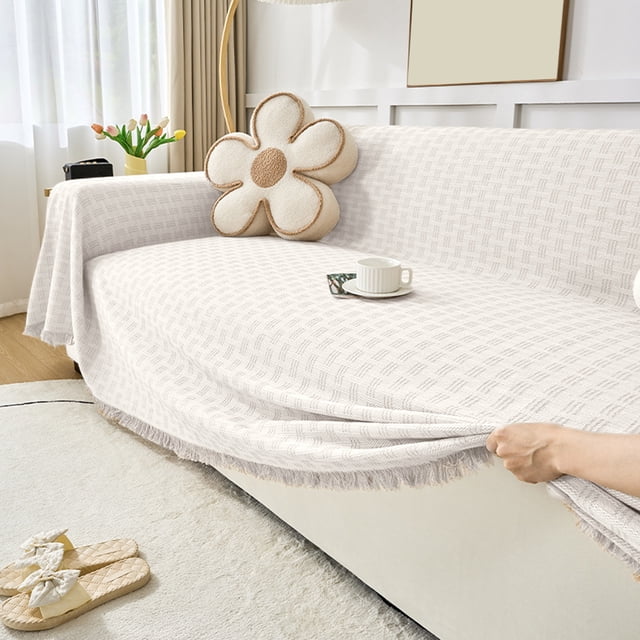 RKSTN Polyester sofa cover sofa cover Ensemble de Drap et Couverture Réversible sofa cover Housse Décorative pour Meubles/housse de Canapé Protecteur de Canapé Adapté à la Décoration de Chambre de Chats et Chiens