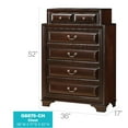 thumbnail image 5 of Glory Furniture LaVita Chest in Cappuccino Color, 5 of 8