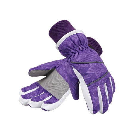 SimpliKids Girl's Waterproof 3M Thinsulate Winter Ski & Snowboard Gloves,