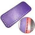 thumbnail image 5 of Purse Bottom Shaper Rectangle Handbag Base Shaper Pu Leather Bag Accessories for DIY Knitting Crochet Purple, 5 of 5