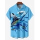 thumbnail image 2 of Camisa hawaiana con estampado de pesca para hombre, cómoda y transpirable, camisa de manga corta para hombre, camisetas holgadas de verano para playa de gran tamaño para niño, 2 of 5
