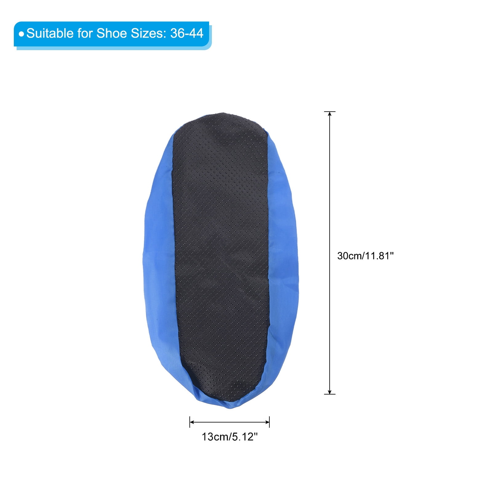 Unique Bargains Reusable Shoe Covers Washable Thickened Boot Shoe Covers Protectors Blue
