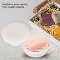 thumbnail image 4 of Yajisi Compact Round Shape Soap Box Case Dish Container Holder with Draining Plate Cover for Travel 3.8 inches / 9.7 cm, 4 of 9