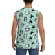 thumbnail image 4 of Balery Winter Skiing Penguin Camisetas sin mangas para hombre, absorbe la humedad y protege contra el mal olor.-Small, 4 of 7