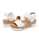 thumbnail image 2 of Sandalias Wedge DREAM PAIRS REED-2 Blancas Casual con Plataforma, 2 of 6