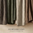 thumbnail image 6 of EVERGRACE Modern Checkered Chenille Throw Blanket, Soft Cozy Plaid Knitted Blanket for Sofa & Couch, Decorative Knit Throw for Bed and Living Room, Sand Dune, 60" x 80", 6 of 8