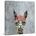 thumbnail image 3 of Marmont Hill Hipster Llama II Canvas Wall Art, 3 of 5