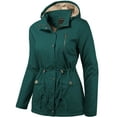 thumbnail image 3 of Ma Croix Womens Hooded Faux Fur Utility Coat Jacket Outwear, 3 of 8