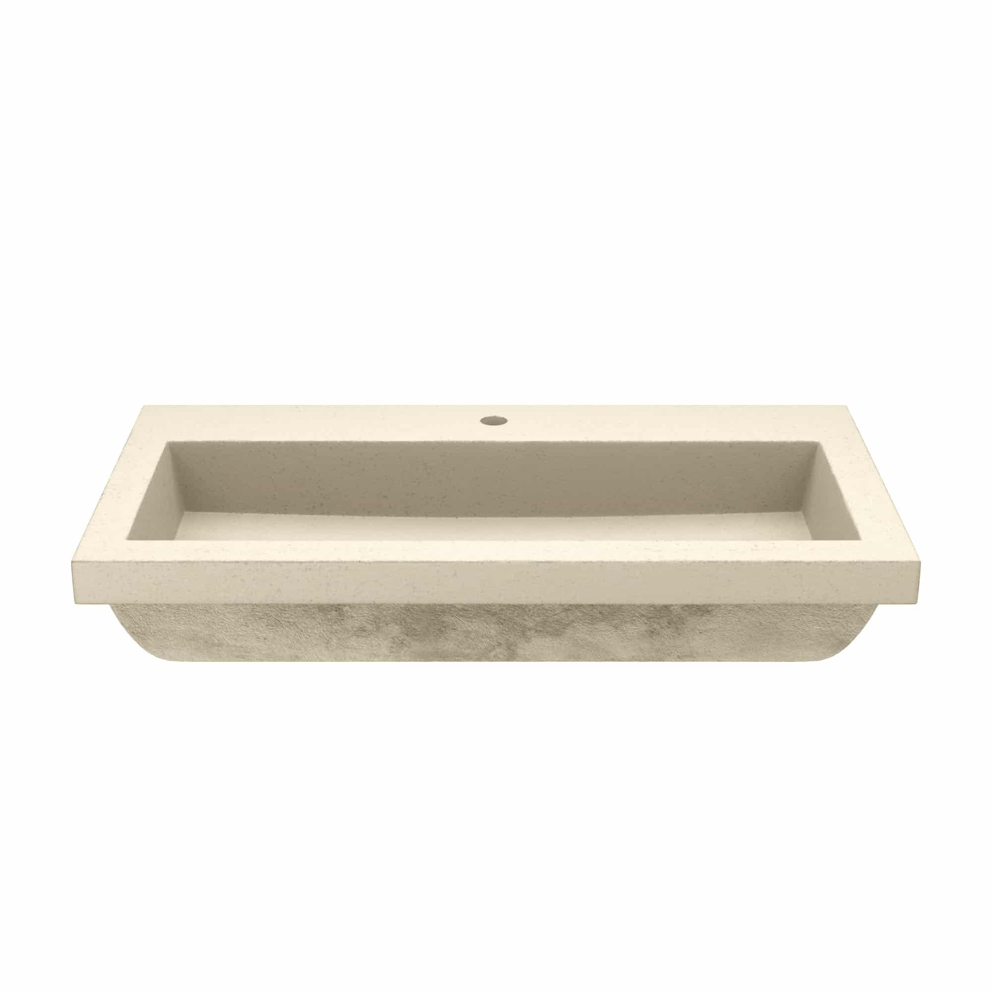 Native Trails NSL3619-O Nativestone 36" Rectangular Concrete Drop In Bathroom Sink - Ocean