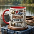 thumbnail image 5 of Personalized Fishing Dad Mug, Faux 3D Effect, Lake Day Gift, Ceramic Coffee Cup, 5 of 6