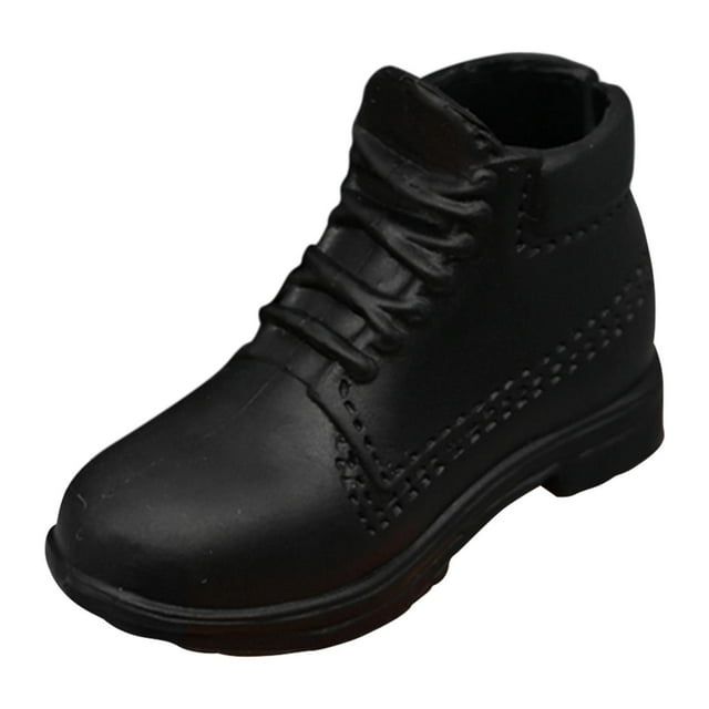 Yinanstore Chaussures de Figurine d'Action pour Homme Modèles Miniatures Mini Tendance Mode Décontractée Chaussures de Poupée Miniature pour Grand Gars Musclé Figurines Fortes Tête Ronde