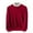 Wine, variant on Mens Sweaters Slim Fit Round Neck Long Sleeve Plain Pullover Sweaters Stretchy Casual Fall Winter Tops (XL, Yellow)