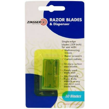 Zinsser & 98025 10-Pack .009-Inch Single-Edge Razor Blades - Quantity 1