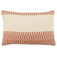 thumbnail image 1 of Jaipur Living Letsami Tribal Terracotta/ Ivory Poly Fill Pillow (13"X21" Lumbar), 1 of 1
