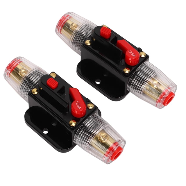 12-24V Inline Circuit Breaker With Manual Reset Fuse Holder For Car Boat Audio System