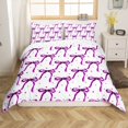 thumbnail image 1 of Erosebridal Girly Bow Duvet Cover King,Purple Star Bedding King Size,Dreamy Princess Decor,Reversible,Breathable,3-Piece(No Comforter), 1 of 6