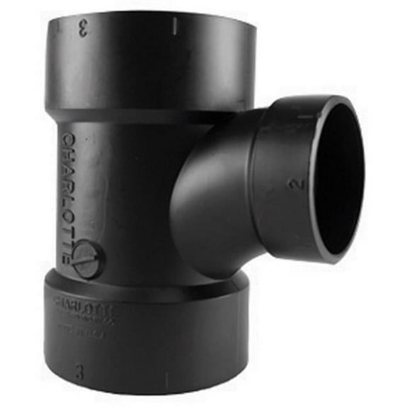 ABS004011200HA 3 x 3 x 1.5 in. ABS-DWV Sanitary Tee