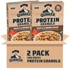 Quaker Protein Granola Maple Brown Sugar, 18 oz Boxes (2 Pack)