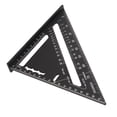 thumbnail image 1 of Regla Triangular, Escuadra De Carpintero De 7 Pulgadas, Superficie Lisa, aleación De Aluminio, Buena Dureza Para Medir, 1 of 7