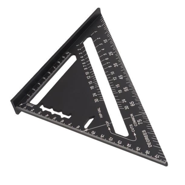 Regla Triangular, Escuadra De Carpintero De 7 Pulgadas, Superficie Lisa, aleación De Aluminio, Buena Dureza Para Medir