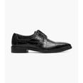 thumbnail image 3 of Stacy Adams Travato Wingtip Oxford Shoes Animal Print Leather Black 25737-001, 3 of 8
